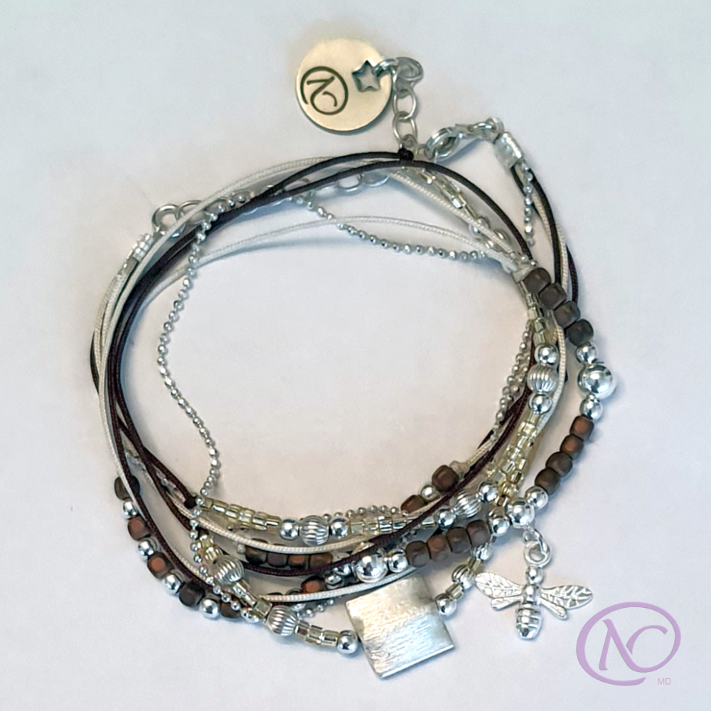 Bracelet 2 tours en argent