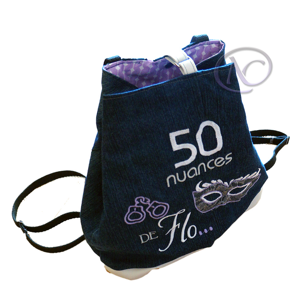 Embroidered message bag